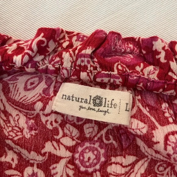 NATURAL LIFE Havana Nights Floral Gauze Tiered Maxi Dress - Picture 6 of 7